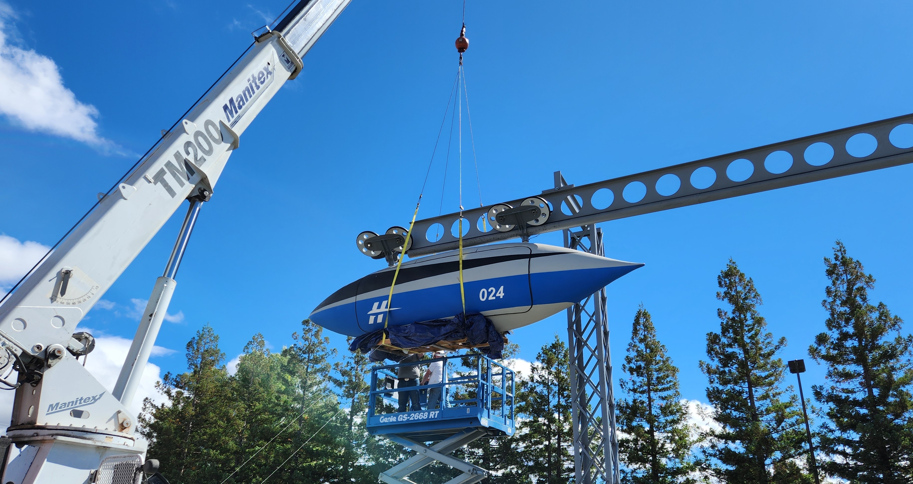 Hytrak elevated track system construction and infrastructure development — Lake County, California